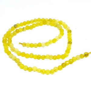 Pietre di Agata Giallo Sfaccettata 4mm