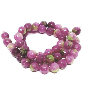 Pietre in Agata Fucsia Rainbow Sfaccettata 8mm (PTAG067)