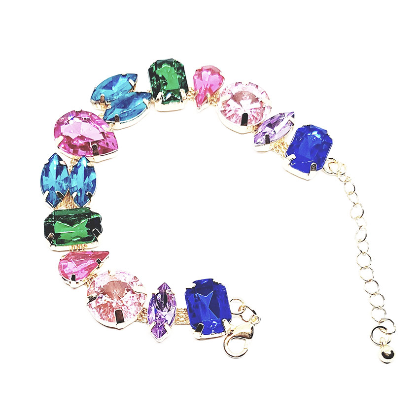 Bracciali su Base Ottone con Pietre in Vetro Desigual 16mm