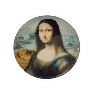 Cabochon in Vetro 38mm Monna Lisa (art. 8)