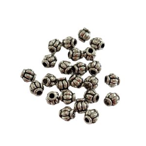 Distanziatori in Metallo Bombette Silver 4mm (DSMT025-S)