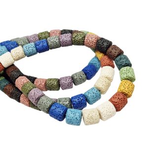 Pietra Lavica Multi Color Cubo 10x10mm (PTRLV054)