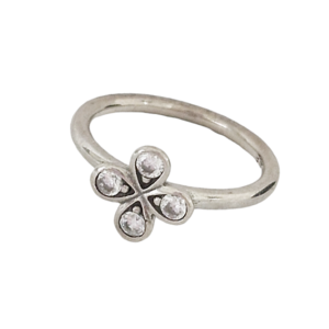 Anello in Argento Fiore co Strass 925S (ARG037)