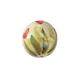 Ceramica di Caltagirone Perle con Prato Fiorito 15mm (002)