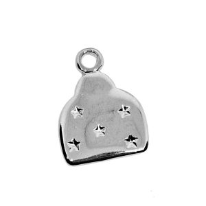 Ciondoli in Zama Bacio Perugina Galvanizzato Argento 18x20m