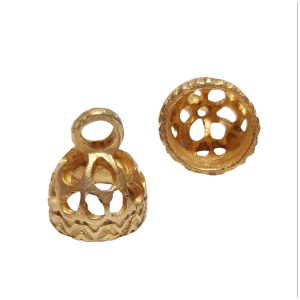 Copri Perle in Zama Lavorate Oro 14x18mm (CPZM045-O)