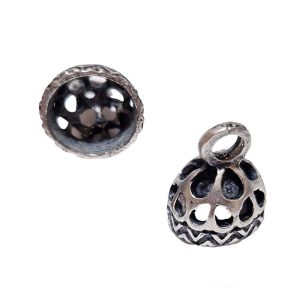 Copri Perle in Zama Lavorate Silver 14x18mm (CPZM045-S)