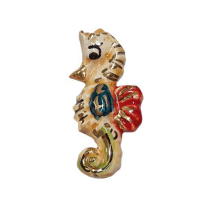 Ceramica di Caltagirone Cavalluccio Marino 35x75mm (002)