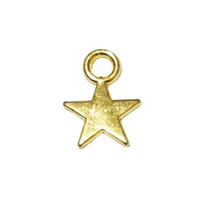 Ciondoli in Metallo Stelline in Oro 10mm (CNMT037-O)