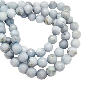 Pietre di Agata Grigio Perla Sfaccettata 12mm (PTAG087)