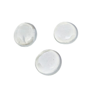 Cabochon in Vetro Trasparente 20mm Circa