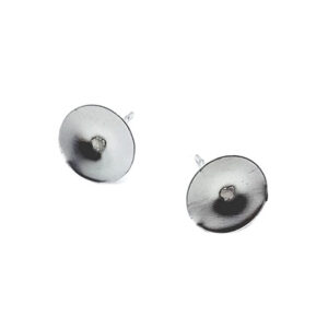 Perni in Acciaio Base Silver senza Farfalline 6mm Senza Asola