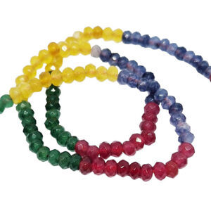 Pietre in Agata Rondelle Multi Color 3x4mm (PTAG096-MC)