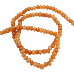 Pietre in Agata Rondelle Arancio 3x4mm (PTAG096-AR)