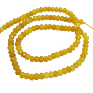 Pietre in Agata Rondelle Senape 3x4mm (PTAG096-SP)