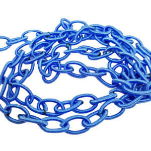 Catena in Tessuto Azzurra 8x12mm