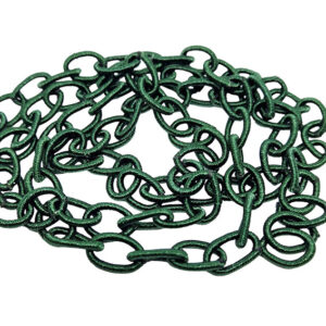 Catena in Tessuto Verde 8x12mm