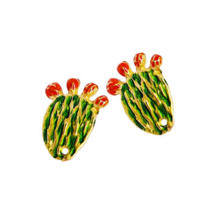Perni in Zama Fichi D’India Smaltata a Fuoco 20x24mm (320S)