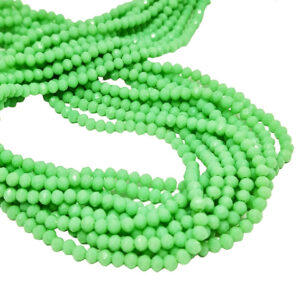 Cipollotti in Vetro Verde Giada 3x4mm (CPL038)