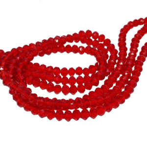 Cipollotti in Vetro Rosso Crystal 4x6mm (CPL027)