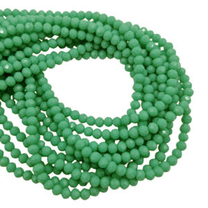 Cipollotti in Vetro Verde Tiffany 3x4mm (CPL039)