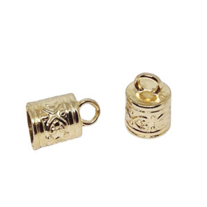 Finali in Zama Lavorate Stile Barocco 9x10mm