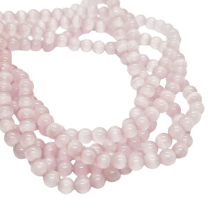 Pietre Occhi di Gatto Rosa 6mm (PTOG154RS)