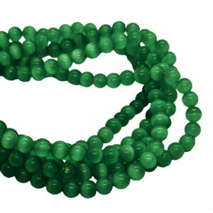 Pietre Occhi di Gatto Verde Smeraldo 8mm (PTOG154VD)