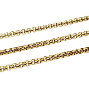 Catena in Acciaio Modello Tubolare Oro 3mm (CTAC031-O)