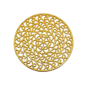 Distanziatori in Zama Stile Filigrana Oro 50mm (DSZM128-O)