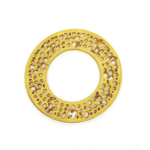 Distanziatori in Zama Tondo Forato da Decorare Oro 30mm (DSZM152-O)