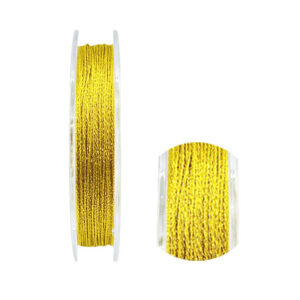 Rocchetti di Filo per Lavori all'Uncinetto 0,6mm Oro Giallo 45mt
