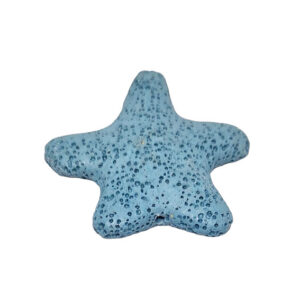 Pietra Lavica a forma di Stella Azzurra 40mm