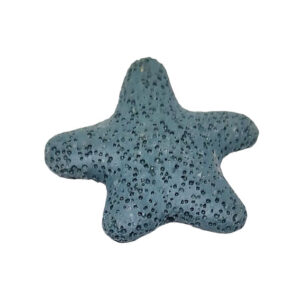Pietra Lavica a forma di Stella Indaco 40mm
