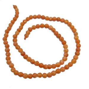 Pietre di Agata Arancio Sfaccettata 4mm