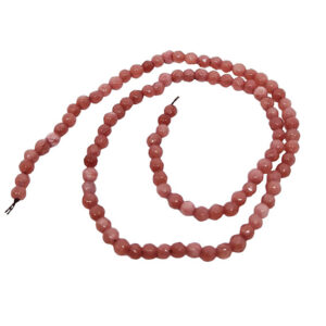 Pietre di Agata Rosa Antico Sfaccettata 4mm