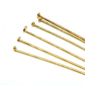 Chiodini in Acciaio 5cm Oro Testa Piatta