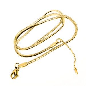 Collana in Acciaio Stile Snake 2,5mm Silver 40cm (BSCLC005-O)