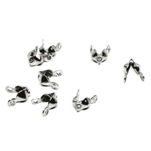 Copri Nodo in Acciaio Silver 4x7mm (CSCAC004-S)