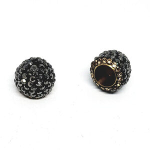Copri Perle in Marcasite con Bordo Oro 11x12mm (CPMR014-O)