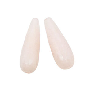 Gocce di Giada Briolette Sfaccettate Rosa 10x30mm (GCGD023)