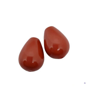 Gocce di Pasta di Corallo Rosso Sardegna Lisce 12x16mm (GCPC033)