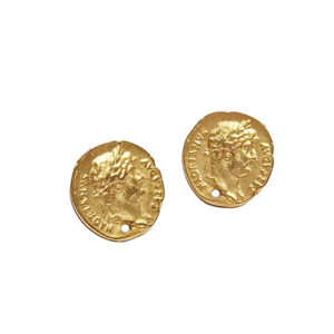Perni in Zama Moneta Raffigurante Imperatore 18mm Oro (130)