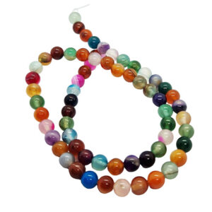 Pietre in Agata Liscia Multicolor 6mm (PTAG611)
