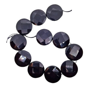 Pietre in Onice Tondo Piatta Sfaccettata 35mm