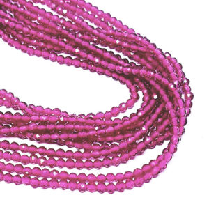 Fili di Zirconi 2mm Fucsia