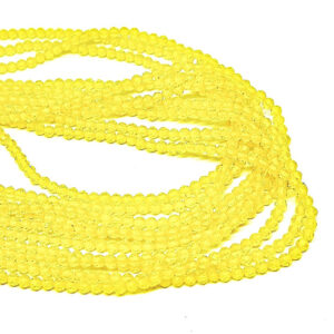 Fili di Zirconi 2mm Giallo Lime