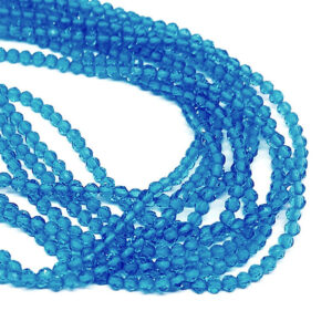 Fili di Zirconi 2mm Turchese
