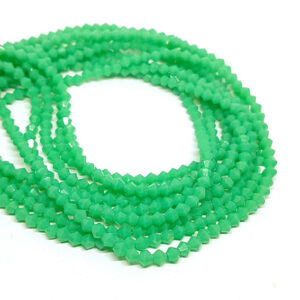 Pietre Bicono in Vetro Verde Tiffaby 4mm