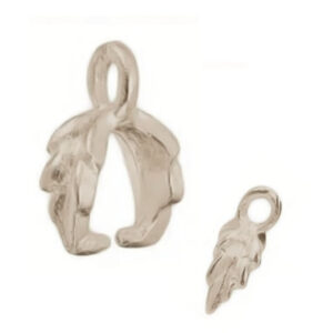 Contro Maglie in Ottone Argento 11x7x4mm